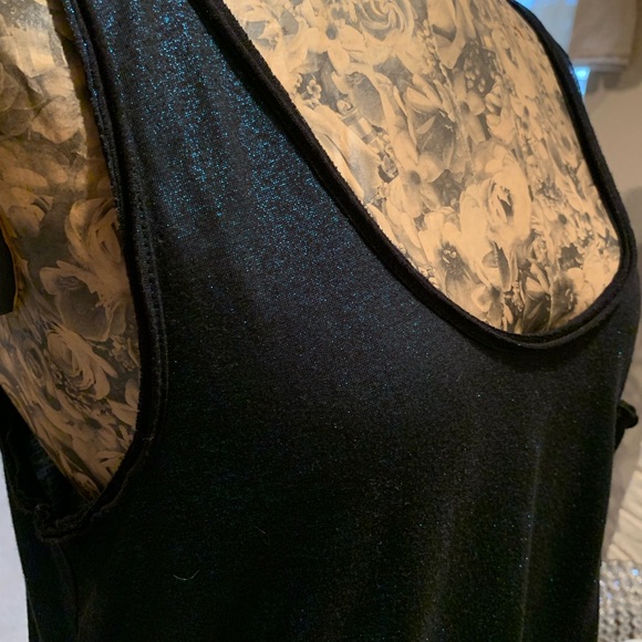 Metallic Blue / Green Shine Tank Top || Large - Picture 3 of 5